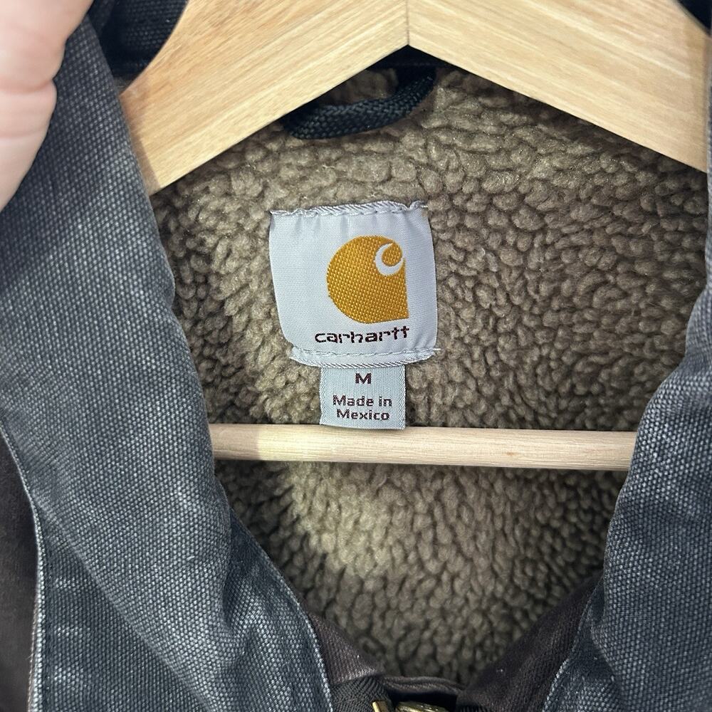 Vintage Carhartt Sherpa-Lined Ridge Jacket “Dark Brown” C61 - Picture 11 of 14